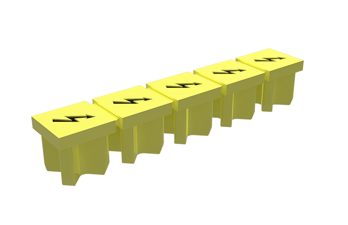 Маркировка "Безопасность" TMD4.2-5 - Маркировка, знак "Молния" для клемм TC1.5…, 5 штук,цвет желтый