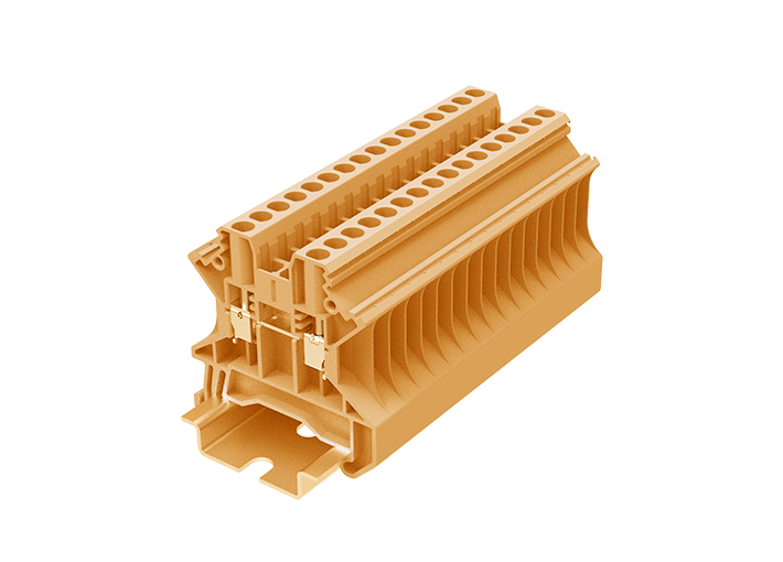 Проходная клемма TU2.5-2-OG - Проходная клемма, тип фиксации провода: винтовой, номинальное сечение: 2,5 мм кв., 24A, 1000V, ширина: 5,2 мм, цвет: оранжевый, тип монтажа: DIN 35