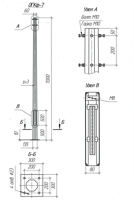 Опора ОГКф-7 (3мм 60/135 фл.300х10 мц. 200 отв. 23х4) гор. оцинк. МК 89835
