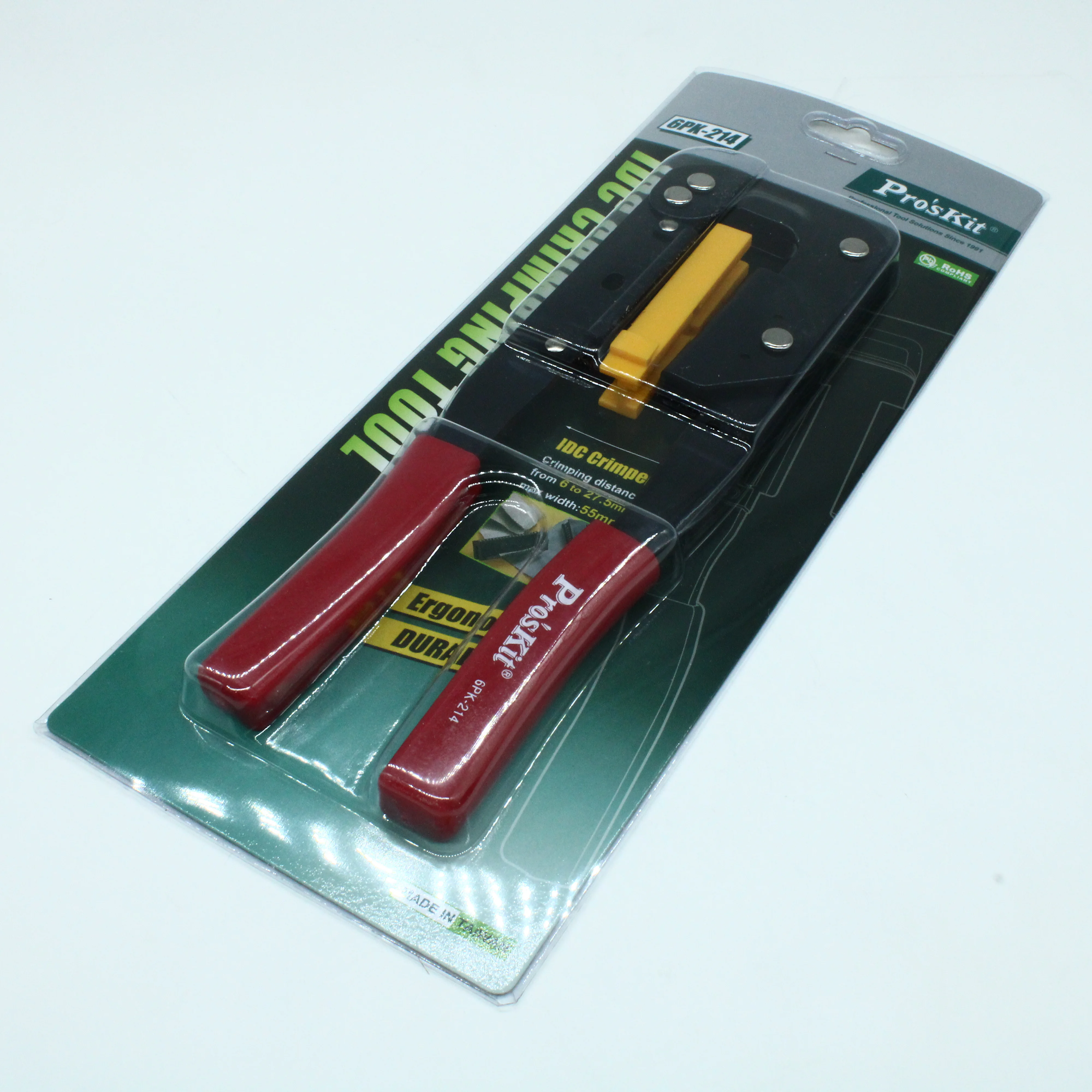 6PK-214 - Кримпер  для обжима IDC коннекторов 9 1/2" высотой от 6 до 27,5 мм.