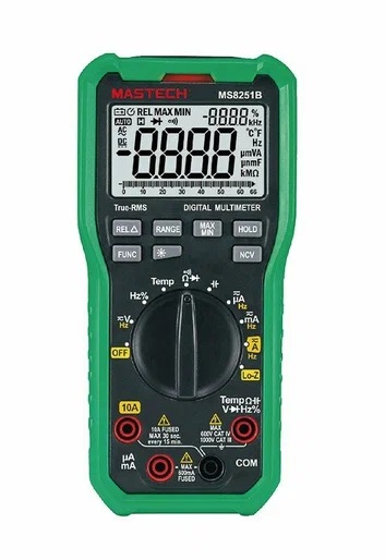 MS8251B - Мультиметр цифровой с TrueRMS и детектором напряжения и автоматическим выбором диапазона