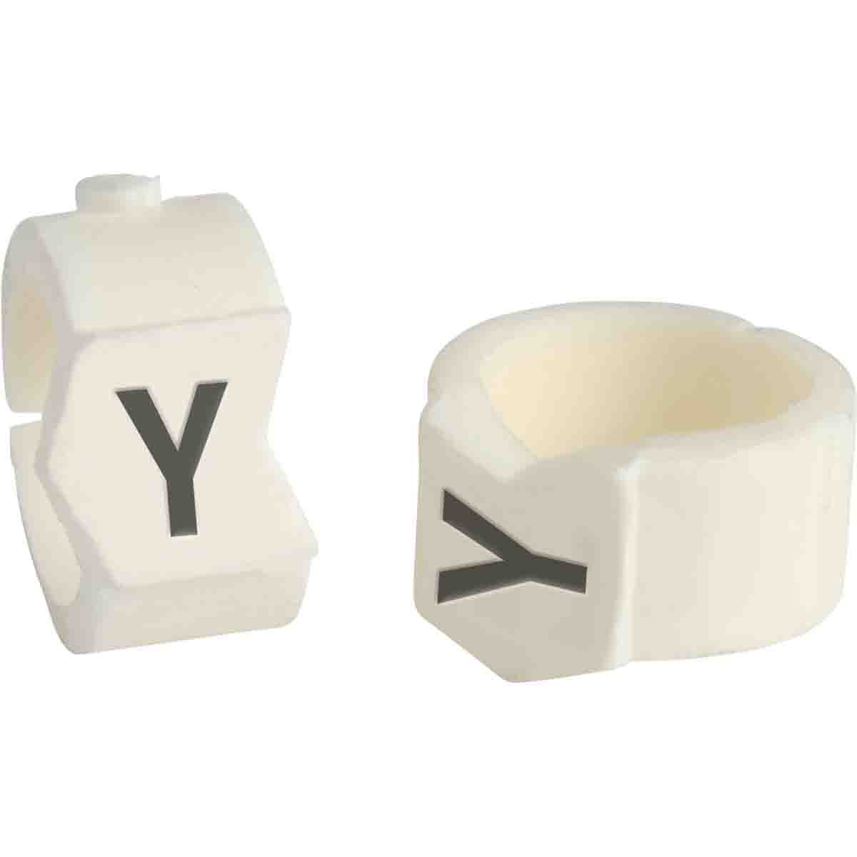 brd133534 - SCN-36-Y клипсы белые, 50шт/упак, для провода 8,6-11,1мм диаметра, легенда Y