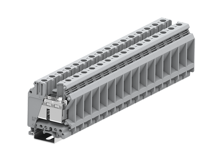 Проходная клемма 335901 - Проходная клемма, UK35, тип фиксации провода: винтовой, номинальное сечение: 35 мм кв., 125A, 1000V, ширина: 15 мм, цвет: серый, тип монтажа: DIN 35