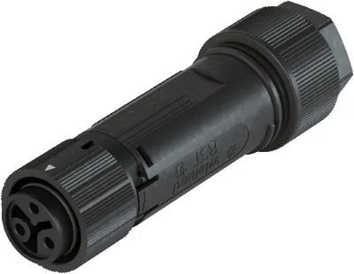 Разъем RST16I3 S B1 ZT3 SW - Розеточный разъем на кабель диам. 7,1-13 мм, IP68(69k), 3 полюса, цвет: черный, номинальные характеристики: 250V/400V 16A, серия gesis RST MINI