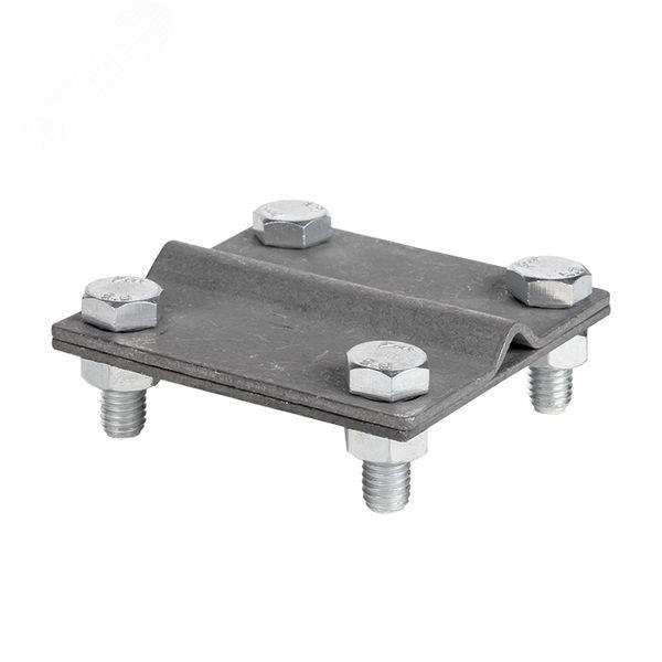 Зажим универсальный полоса 40 - прут 10 (пластина 70x70мм) HZ PROxima lp-55922