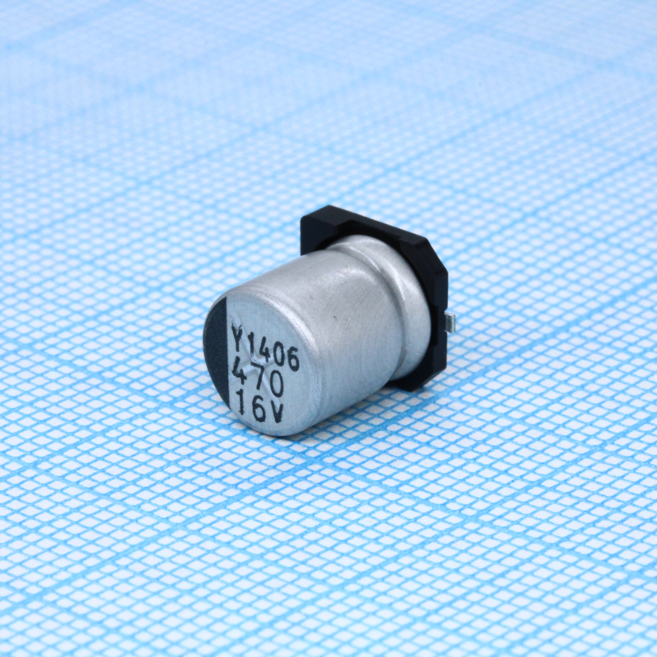 SC1C477M08010VR259 - Конденсатор алюминиевый электролитический 470мкФ 16В ±20% (8 X 10мм) для поверхностного монтажа 350мА 2000час 85°С