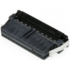 2-111196-0 - Разъем IDC типа провод-плата, Серия AMPMODU System 50, 40 контакт(-ов), Гнездо, 1.27 мм, IDC / IDT
