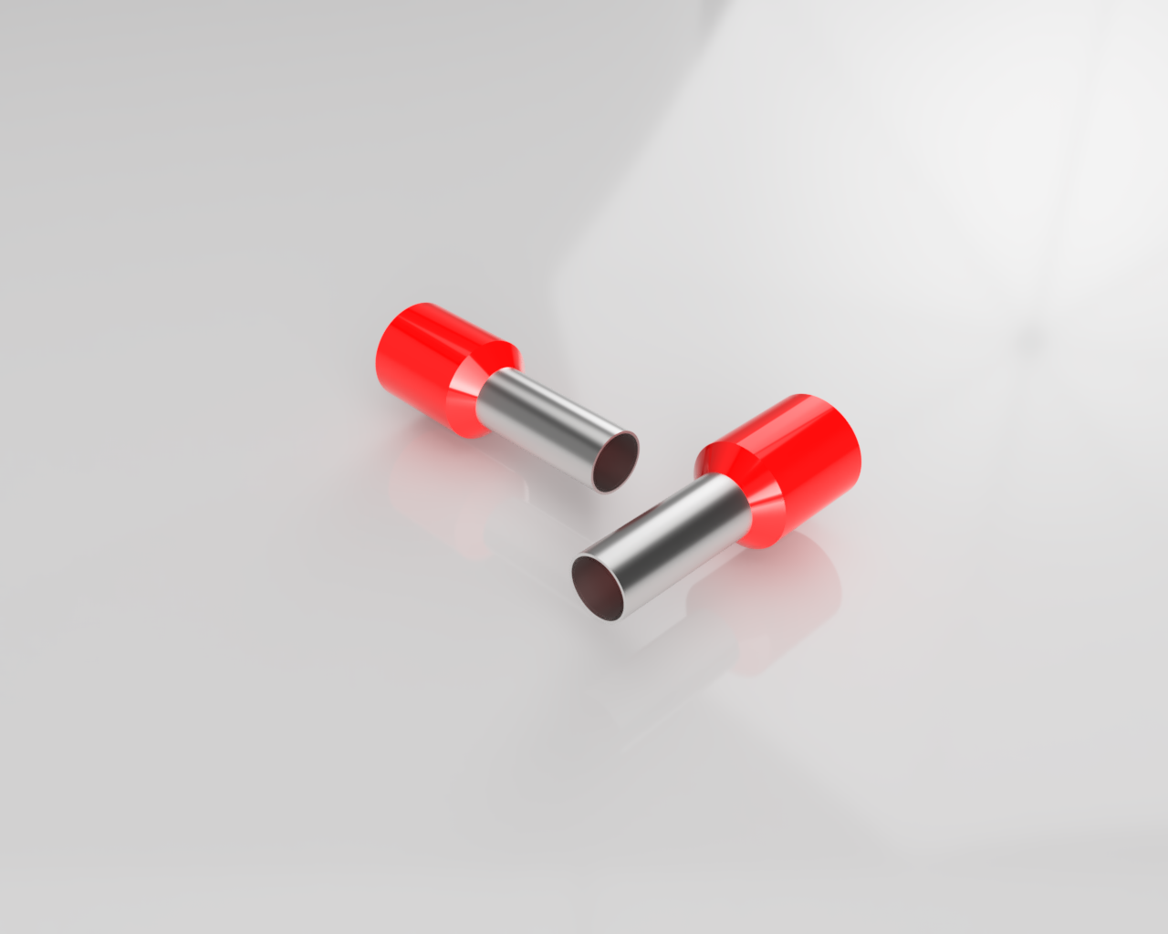 Наконечник 06.600.3127.0 - Наконечник кабельный, трубчатый, изолированный, S=10мм, L=22мм, красный