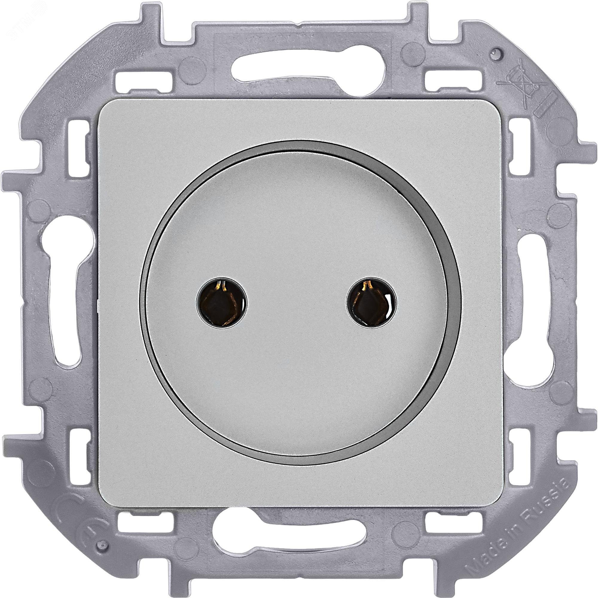 Розетка 1-м СП Inspiria 16А IP20 250В 2P механизм алюм. Leg 673712