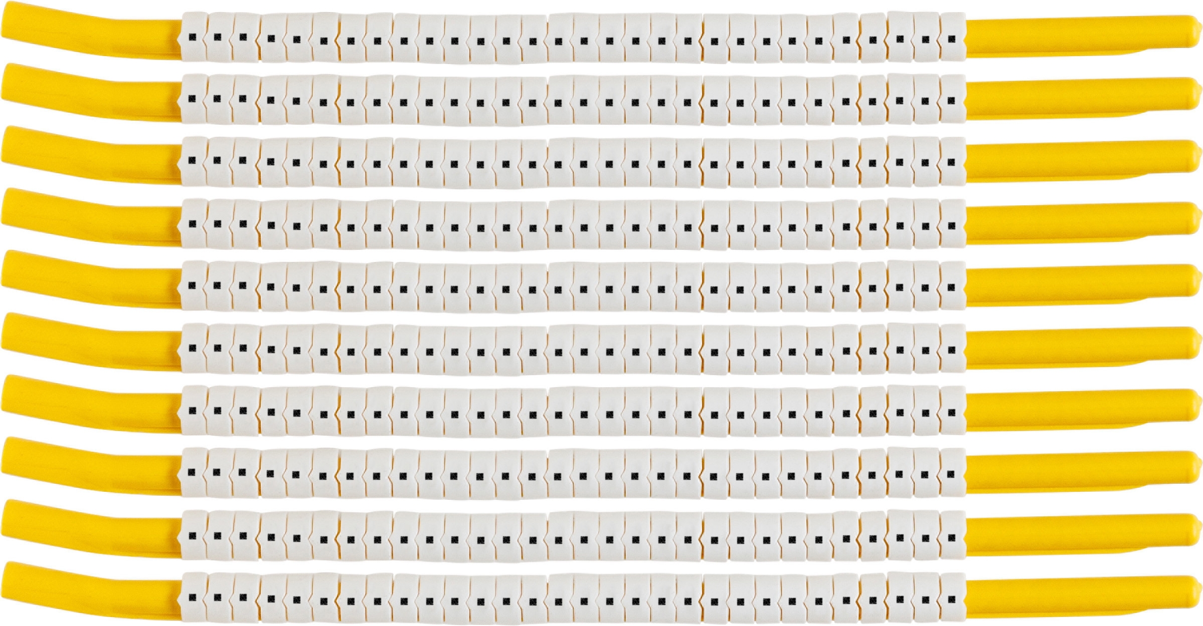 brd133344 - SCN-18-PUNC клипсы белые, 300шт/упак, для провода 4,6-5,9мм диаметра, легенда . (точка)