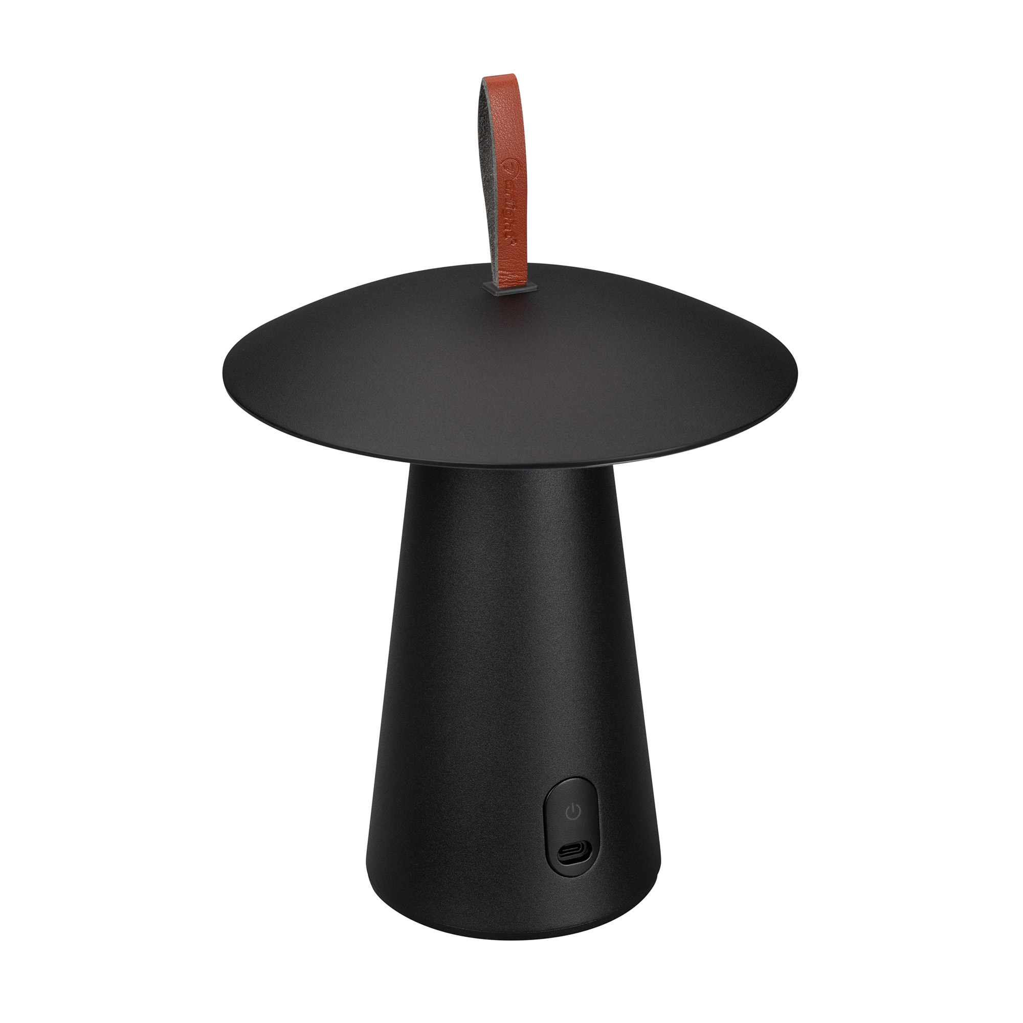 Светильник SP-PATIO-TAB-2W Warm3000 (BK, 127 deg) 043587 - Настольный светильник со встроенным аккумулятором 2Вт, чёрный алюминиевый корпус. Цвет ТЕПЛЫЙ БЕЛЫЙ 3000K, св.поток 260лм, CRI(Ra)>80, угол 127°. Размер Ф197x292мм. IP54. Зарядка от сети переменно