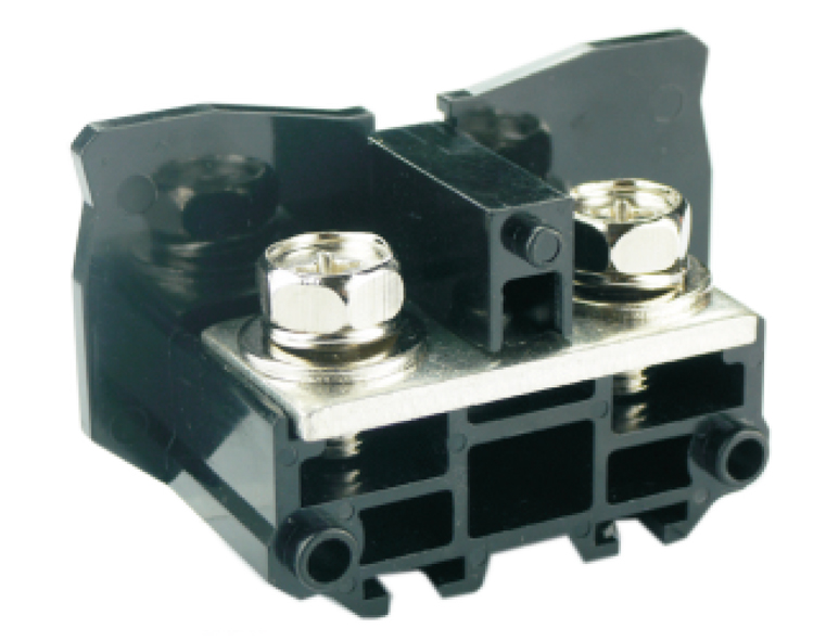 Барьерная клемма UTD-150I - Барьерная клемма, тип фиксации провода: винтовой, номинальное сечение: 60 мм кв., 175A, 660V, ширина: 27 мм, цвет: черный, тип монтажа: DIN 35