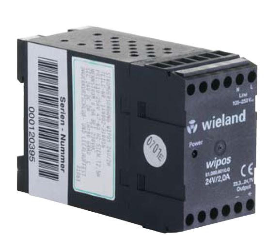 Блок питания WIPOS 24VDC/2,5A 1PH H - Источник питания, однофазный, 24 V DC/2,5 A, диапазон входных напряжений: 94 – 265 V AC; габариты (мм): ширина x высота x глубина: 45 x 72 x 105; вес 0,2 кг; монтаж: на DIN рейку, температура окружающей среды –10°C…+7