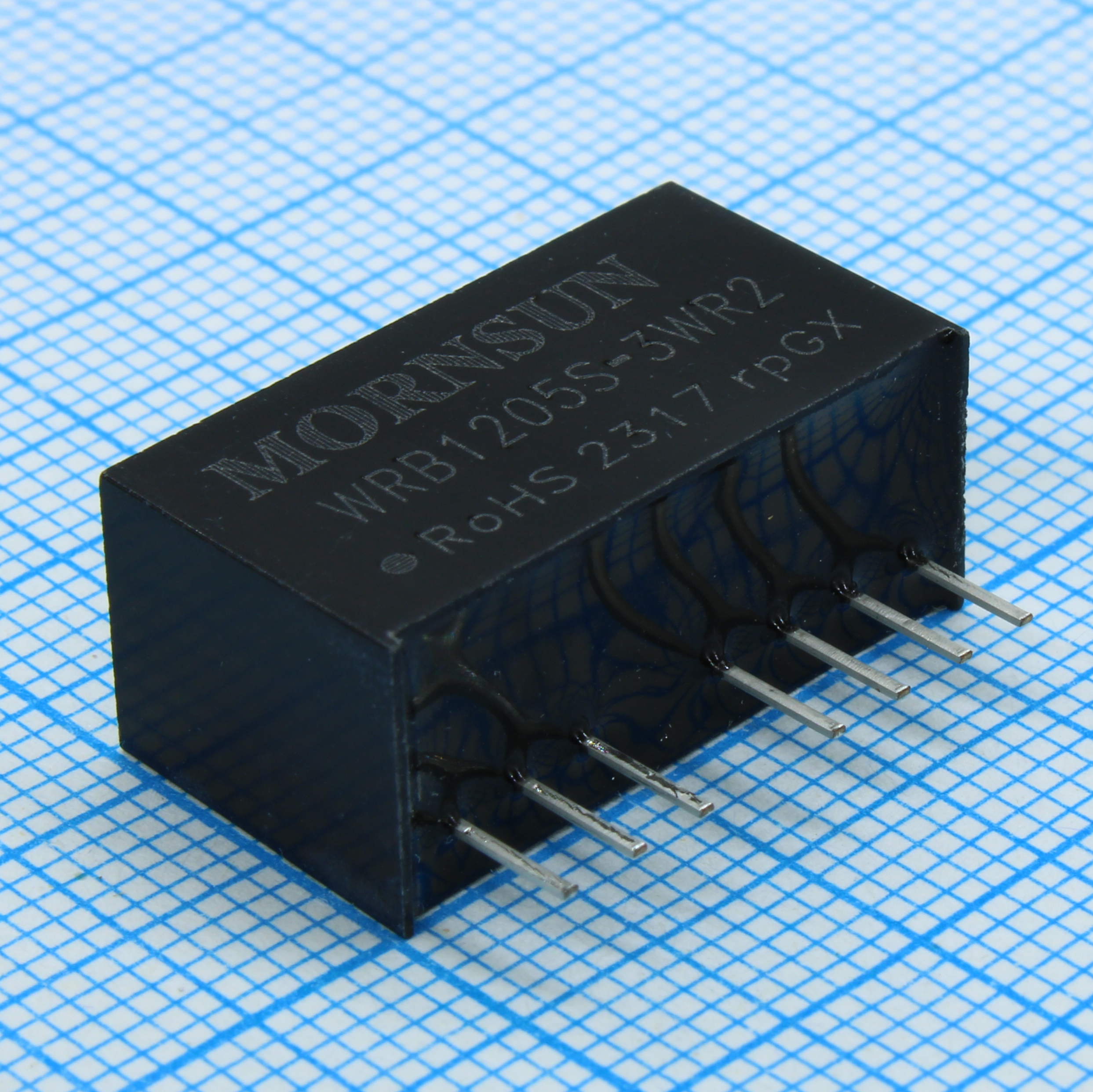 WRB1205S-3WR2 - Преобразователь DC/DC мощность, Вт: 3 вход 12(9-18)В выход 5В изоляция: 1500В, 22.0*9.5*12.0мм