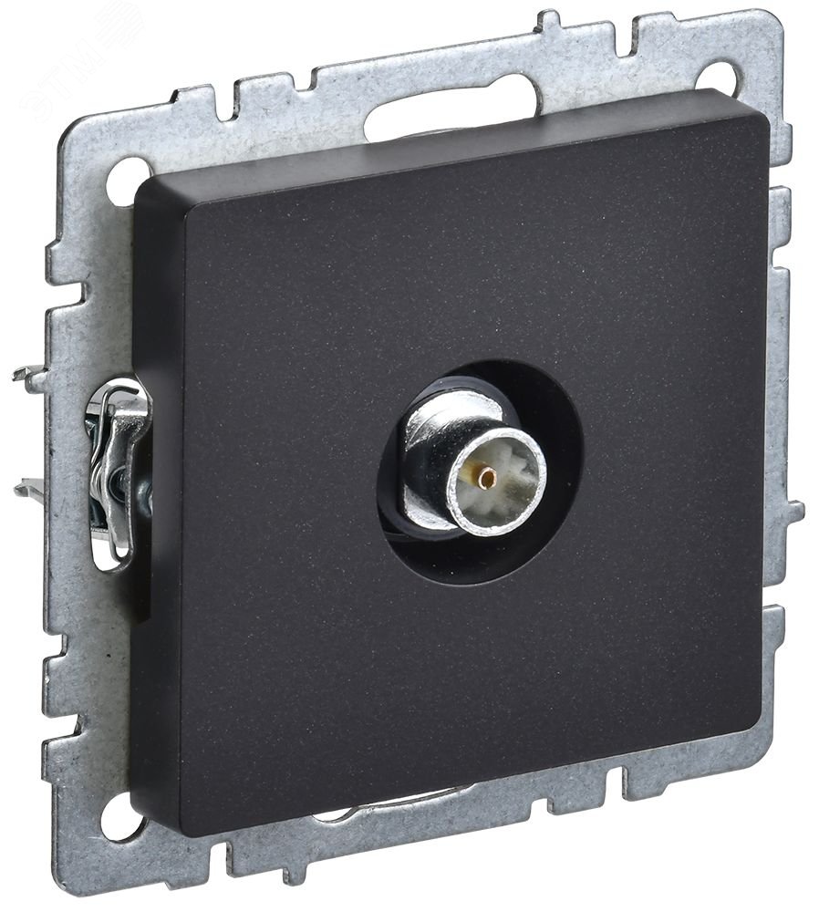 Розетка телевизионная оконечная TV СП Brite РТВ11-0-БрЧ черн. BR-A10-O-K02