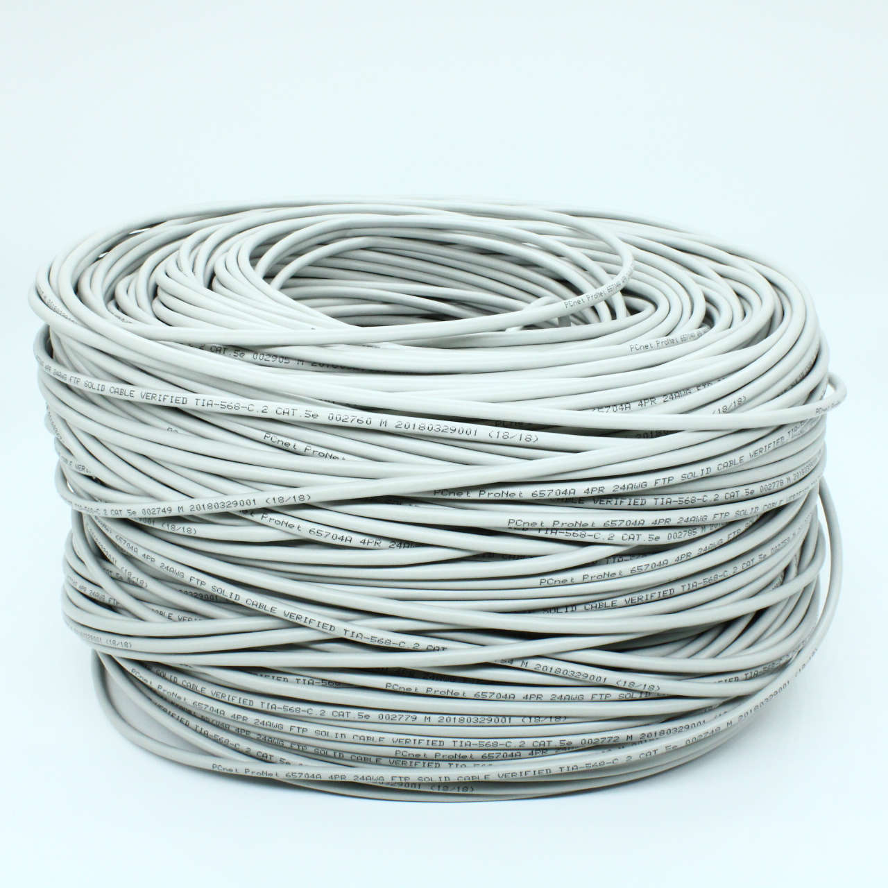 FTP4-24R5 - Кабель Витая пара 8 проводов, кат. 5е (PCnet),бухта 305м , экранированный , серый