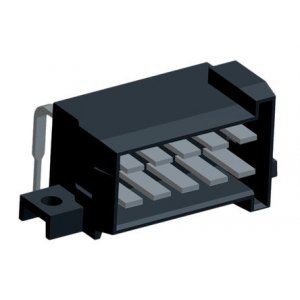 828801-4 - Разъем штыревой двухрядный угловой на плату