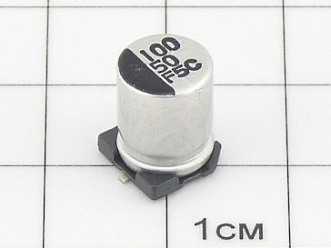 ЧИП 100мкФ 50В (8х10.2) 105°C