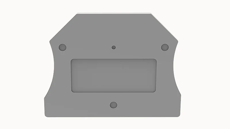 Торцевая крышка D-DC2.5-01P-11 - Торцевая крышка, для клемм DC2.5..., цвет: серый