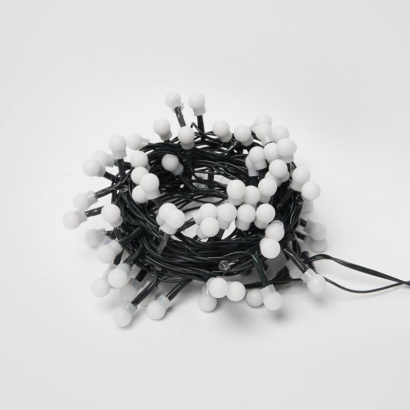 Гирлянда светодиодная ULD-S0500-100/DGA MULTI IP20 COLORBALLS-1 с контроллером -Разноцветные шарики-1- 5м разноцвет. свет провод зел. Uniel UL-00005471