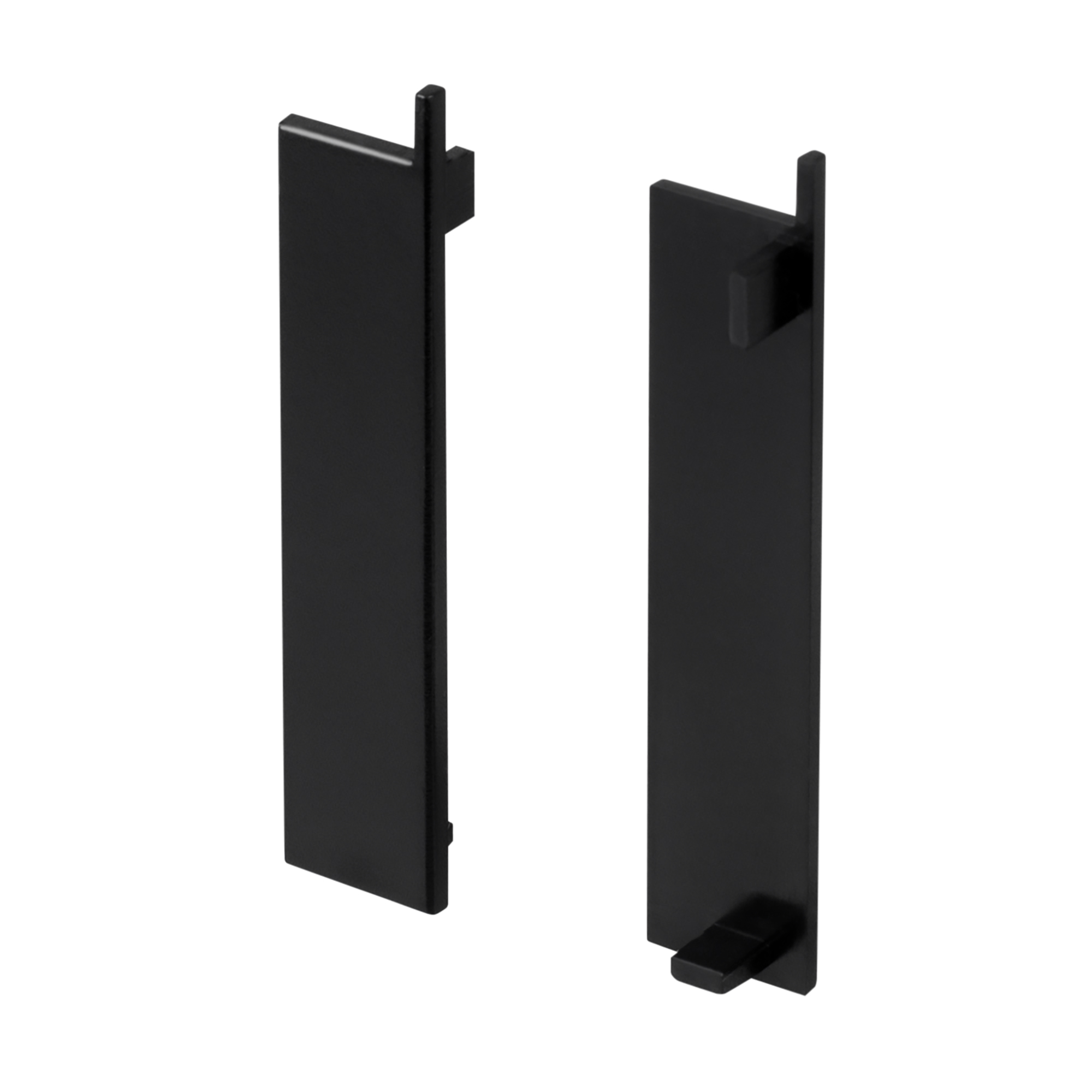 Заглушка PLINTUS-H58-F BLACK 046160 - Пара глухих заглушек для профиля PLINTUS-H58-F черного цвета. Материал пластик.  В комплекте 2 шт., цена за 1 комплект.