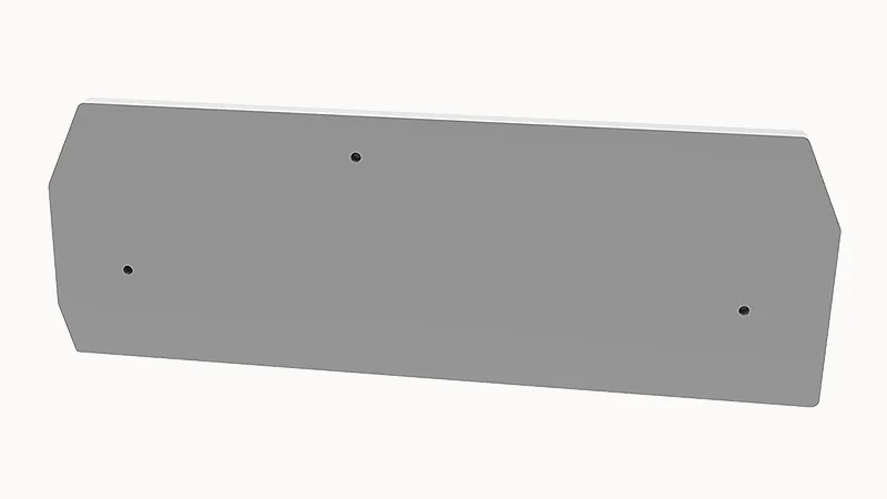 Торцевая крышка D-WS6-TW-01P-11 - Торцевая крышка, для клемм WS6-TW..., цвет: серый