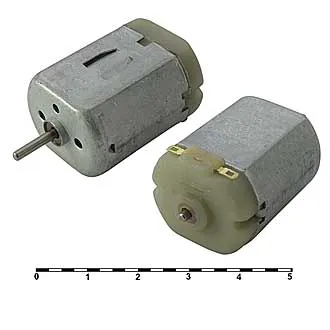 F280-2580   6.0V - Электродвигатель 6V 4,44Вт, 13000/10890об/мин 30х24х20мм вал 2х10мм