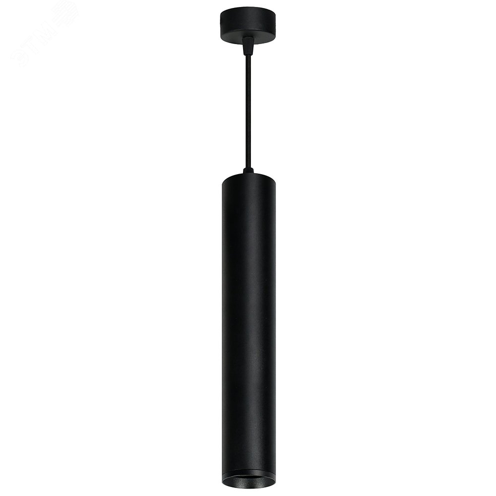 Светильник ДСО GU10 без лампы на подвесе черный 48088