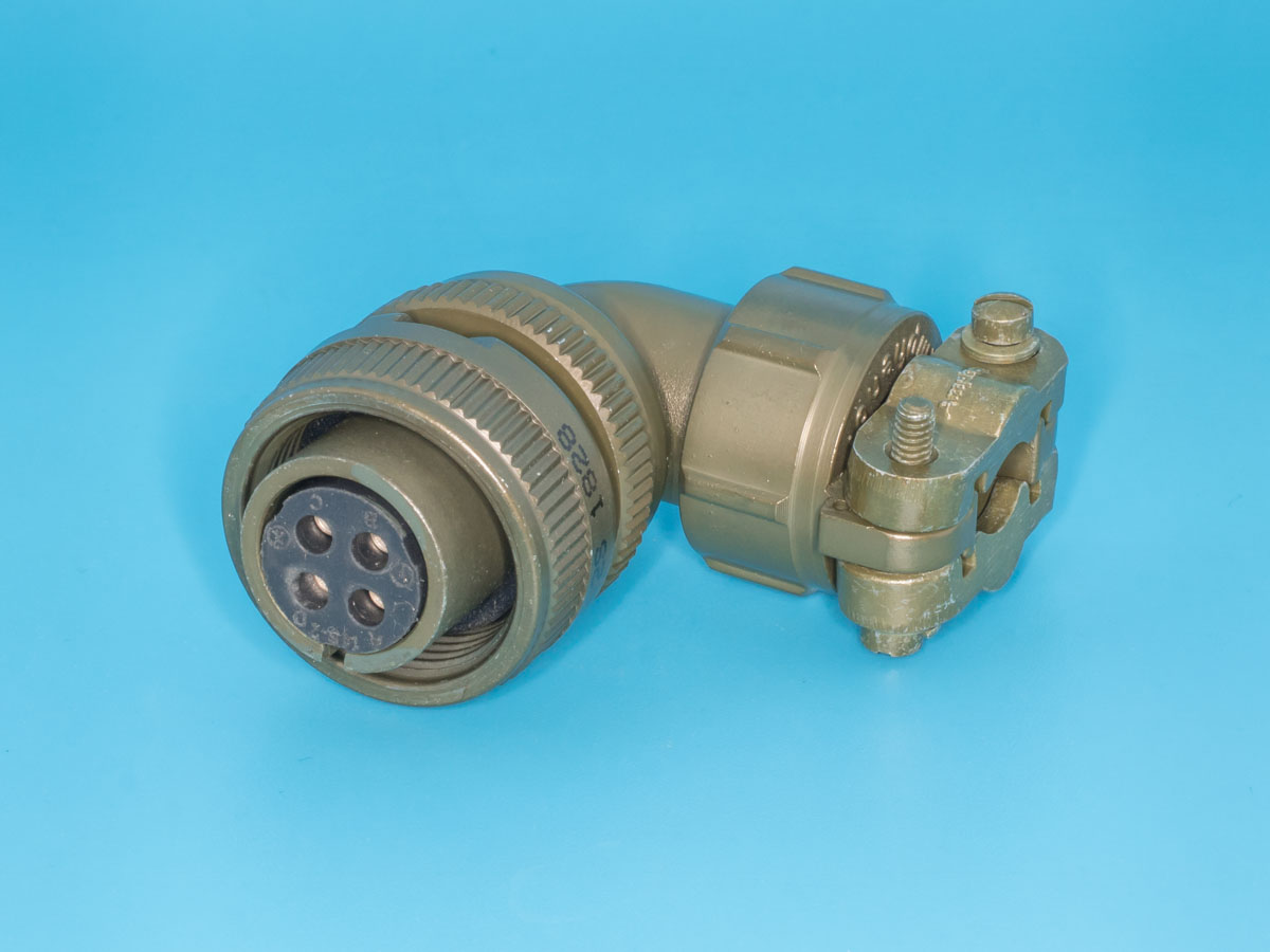 MS3108E-14S-2S - Разъём серии MS  4 контакта, гнездо на кабель, прямой угол