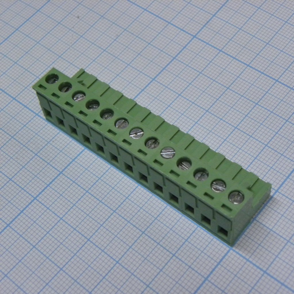 2EDGK-5.08-13P-14-00A(H) - Разъемный клеммный блок, 13 контактов. Серия 2EDGK-5.08
