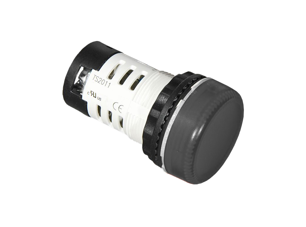 Зуммер (черный) TS2010-4DB60 - Зуммер, прерывистый звук, без подсветки, AC/DC 12V, пластиковое переднее кольцо, диаметр головки кнопки 29,5 мм, диаметр посадочного отверстия: 22 мм, цвет: черный