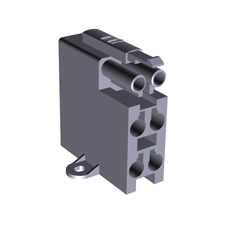 Разветвитель ST17/2 VT 5/1 F WS - Распределительный блок, 2 полюса, 1 вход / 5 выходов, номинальное напряжение: 50V, номинальный ток: 16A, цвет: белый, серия gesis ST17/2