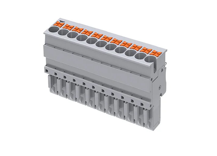 Разъем штекерный TPP2.5-11-GY - Разъем штекерный с push-in зажимом, для клемм TP2.5-2…, 11 полюсов, цвет: серый