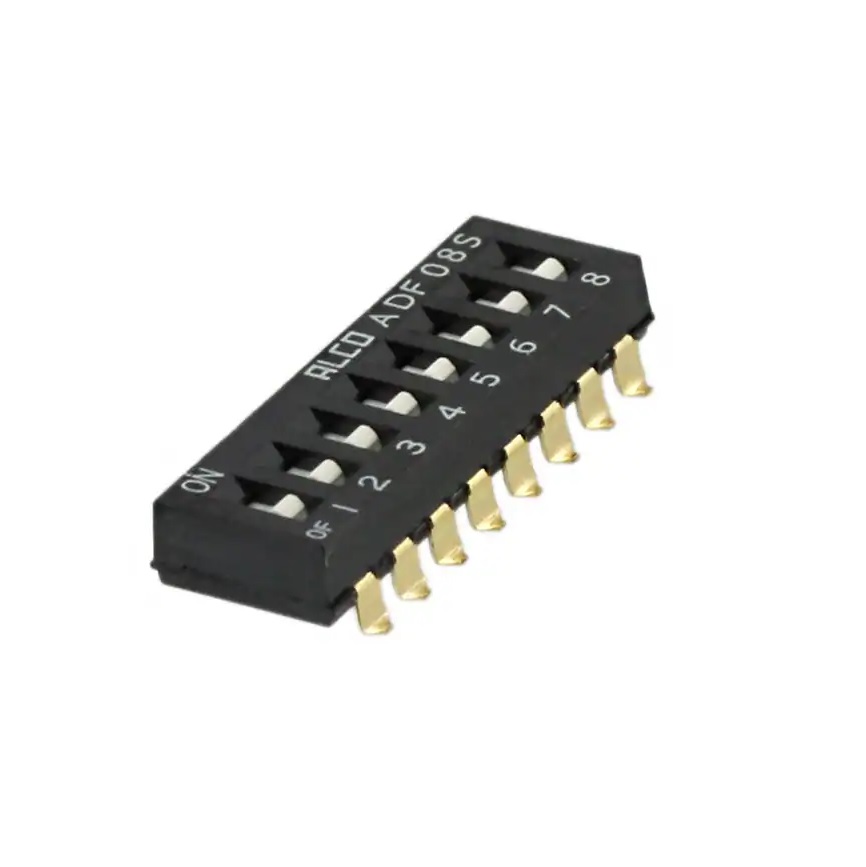4-1825059-1 - Переключатель DIP 8 групп 24В 0,1А, 2.54мм для поверхностного монтажа