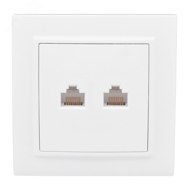 Розетка компьютерная 2-м СП Минск RJ45 бел. ERK02-035-10