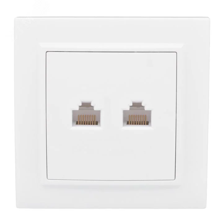 Розетка компьютерная 2-м СП Минск RJ45 бел. ERK02-035-10