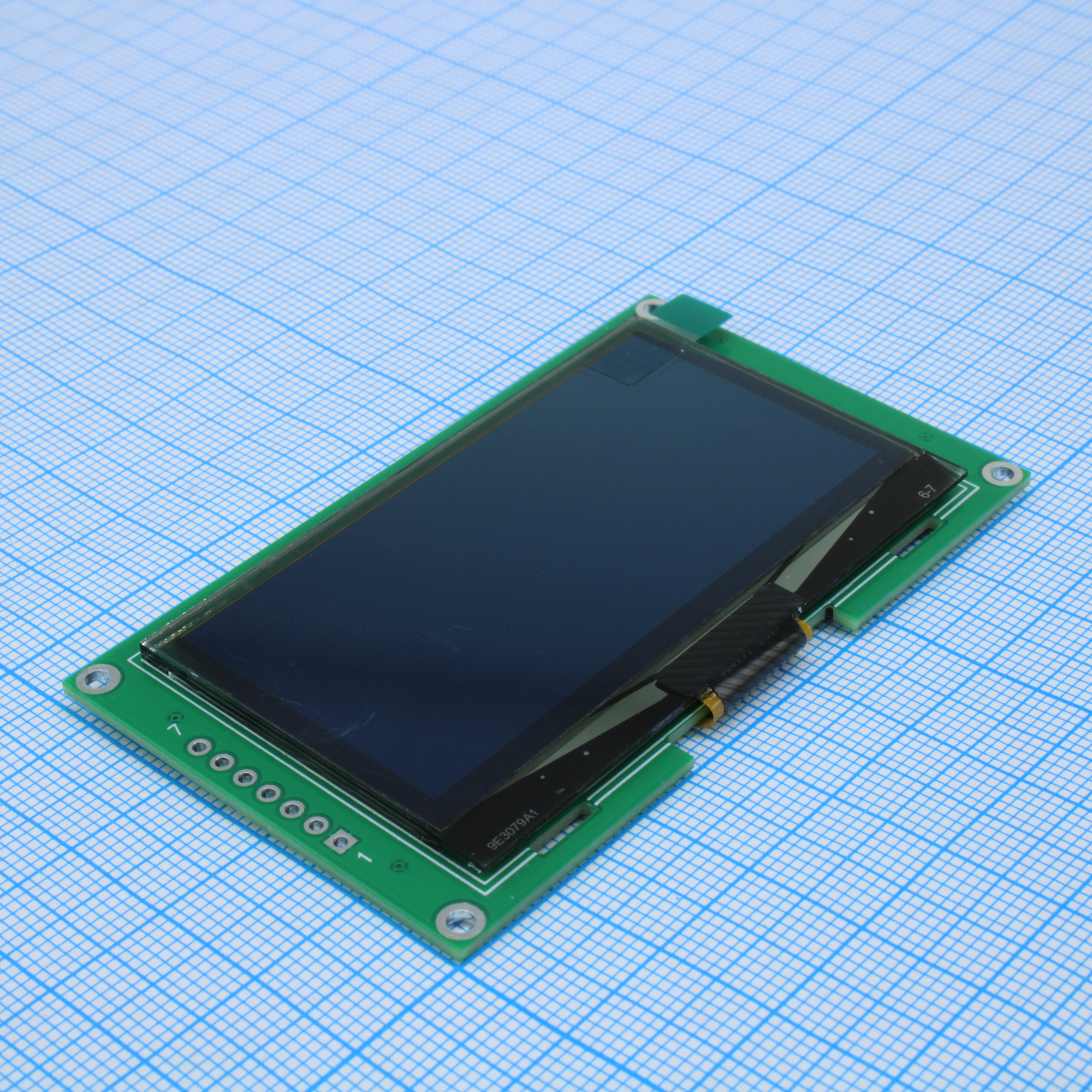HTM-OLED2.42-SPI-W - Графический OLED дисплей 2.42", 128х64, COG на плате, белый,  интерфейс SPI, контроллер SSD1309, VDD 3.3В, -40 ... +80 С