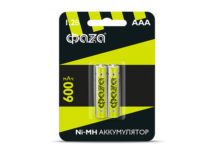 Элемент питания аккумуляторный AAA 600мАч Ni-MH блистер, 2 шт.