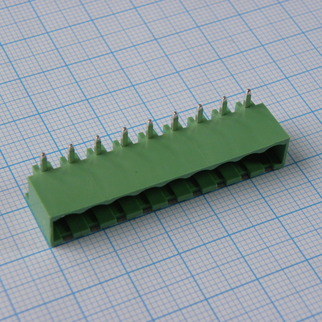 2EDGRC-5.08-09P-14-00A(H) - Разъемный клеммный блок на плату, 8 контактов. Серия 2EDGRC-5.08