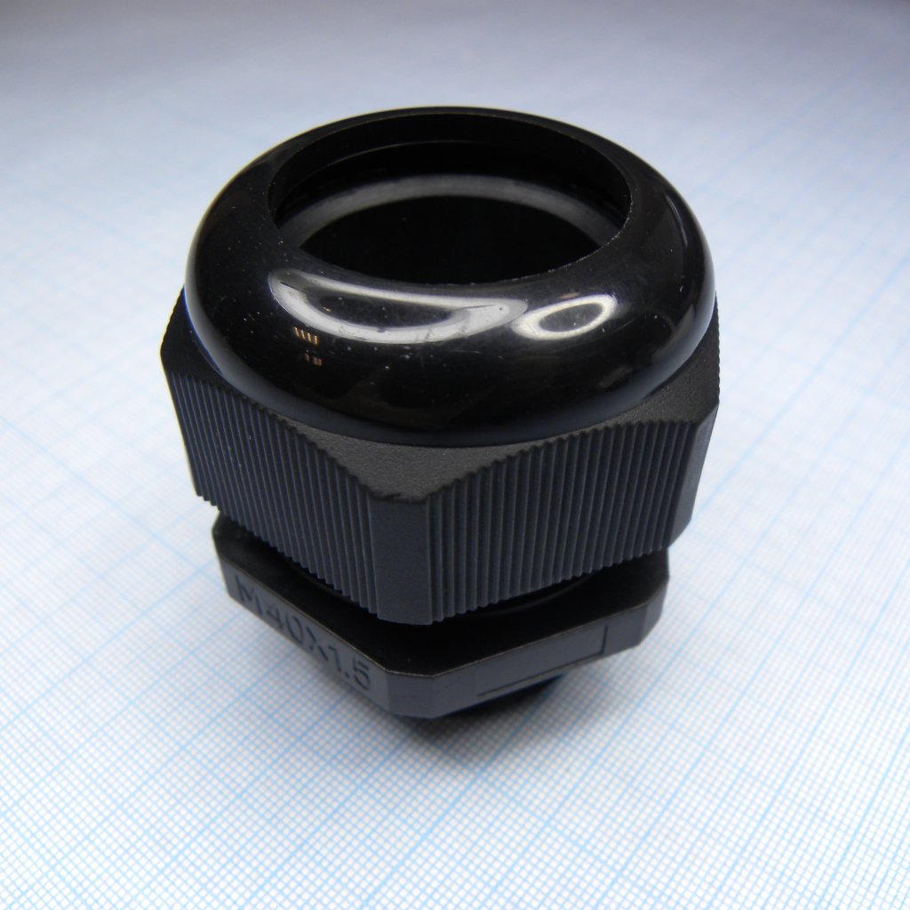 DDL-M40P (black) - Кабель ввод, крепление на панель, гайка для крепления на панель приобретается отдельно