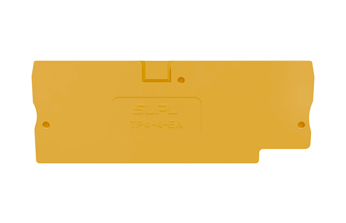 Торцевая крышка TP4-4-OG-EA - Торцевая крышка для клемм TP4-4-..., цвет: оранжевый