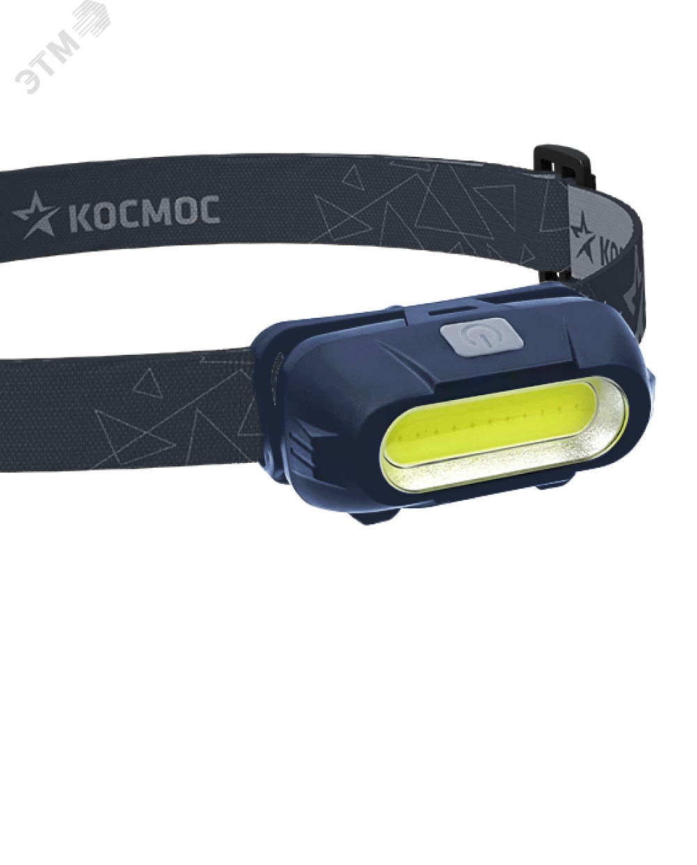 Фонарь аккумуляторный налобный 3Вт COB LED съемный Li-ion 18650 800мА.ч корпус ABS-пластик USB-шнур type C регулируемый эласт. ремешок KOC514Lit