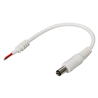 Коннектор питания J5.5-2.1mm-F-10cm 020777 - штекер ( F (Far) - "папа") для подключения блока питания к контроллеру с IR-пультом (арт. 016862, 012158, 016914, 021163, 021650, 021165, 011884, 021632), длина кабеля 10 см. Максимальный ток 3А, напряжение до 