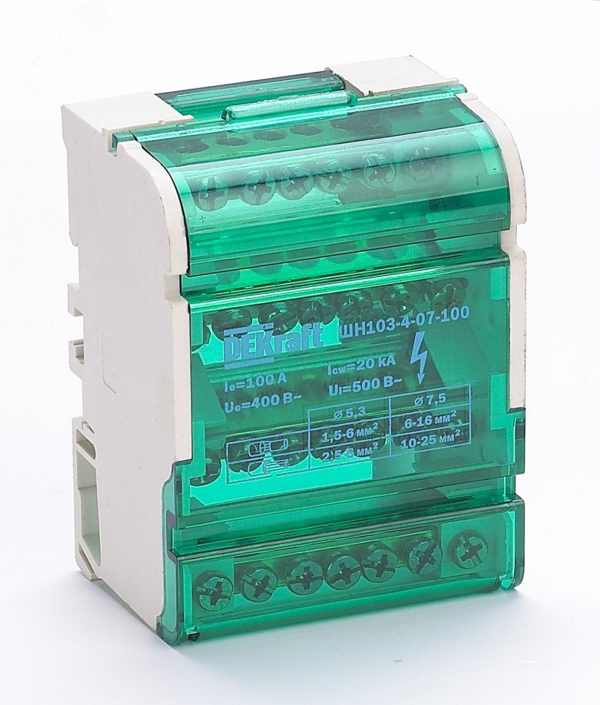 Кросс-модуль ШН-103 на DIN-рейку 4х7 групп 100А 32017DEK