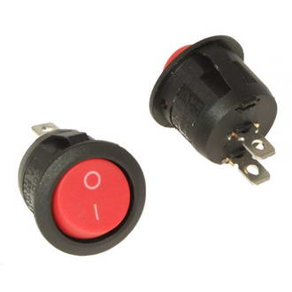 KCD1-101-5-C3-R/2P ON-OFF - Клавишный переключатель KCD1-101-5-C3-R/2P, ON-OFF