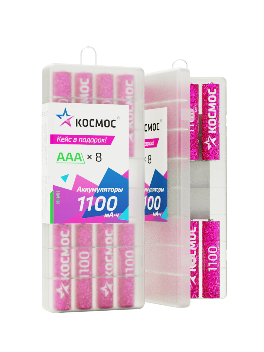 Аккумулятор R03 (ААА) 1100mAh Ni-Mh 8 шт в боксе