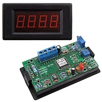 SM3D-DV2 - Цифровой LED вольтметр DC 0-1,999В ±0,5%, Uпит 5В, красный