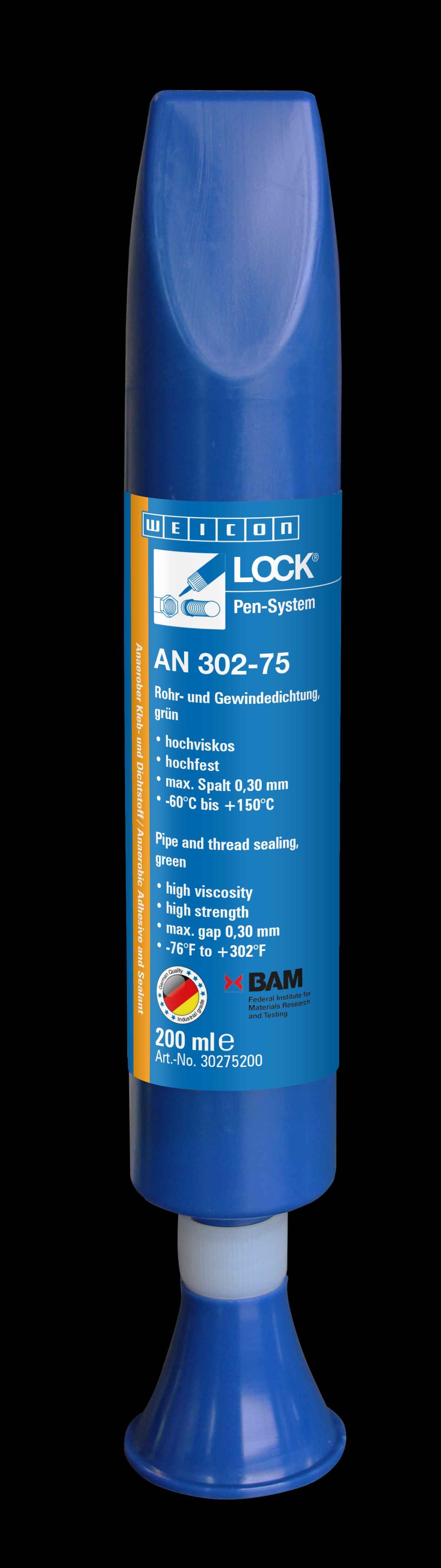 wcn30275200 - 10019987 WEICONLOCK AN 302-75 Герметизация резьбовых соединений труб и фитинга (200 мл) высокая сила фиксации