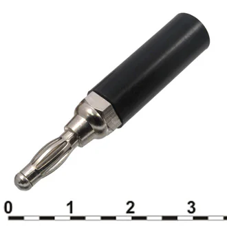 10-0072 A BLACK - Штекер 10-0072 a черный, под пайку
