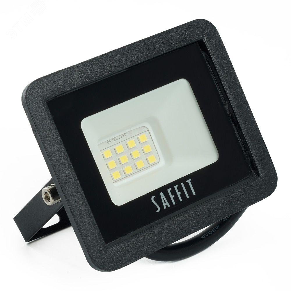 Прожектор светодиодный ДО-10w 4000К 900Лм IP65 черный 55074